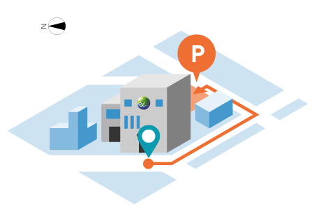 Parking Area Map Illustration